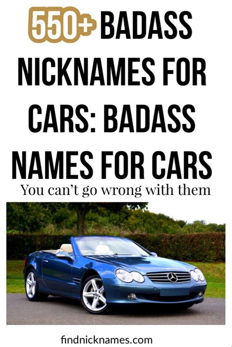 badass car nicknames|More.